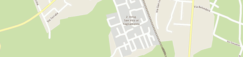 Mappa della impresa tenda lux a SAN VITO AL TAGLIAMENTO