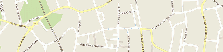 Mappa della impresa sioni luca a SAN VITO AL TAGLIAMENTO