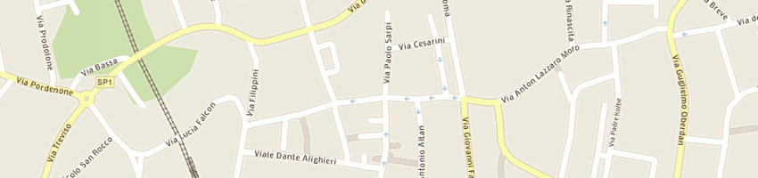 Mappa della impresa piero cudia e c sas a SAN VITO AL TAGLIAMENTO