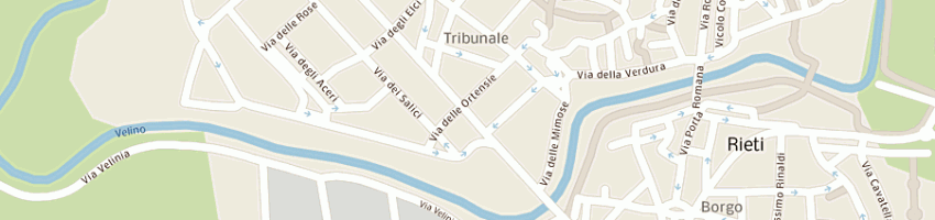 Mappa della impresa miluzzo fabrizio a RIETI