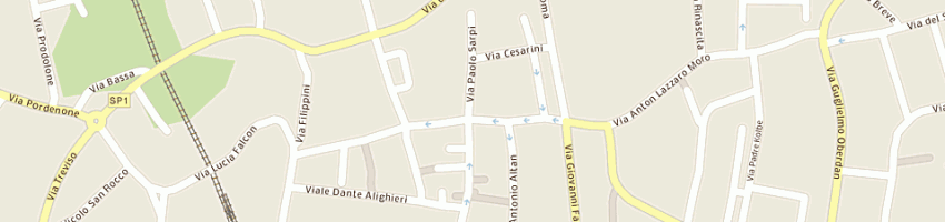 Mappa della impresa farmacia beggiato di cividini eleonora a SAN VITO AL TAGLIAMENTO