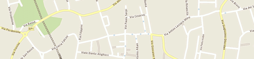 Mappa della impresa leone antonio a SAN VITO AL TAGLIAMENTO