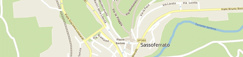 Mappa della impresa edilizia ottaviani srl a SASSOFERRATO