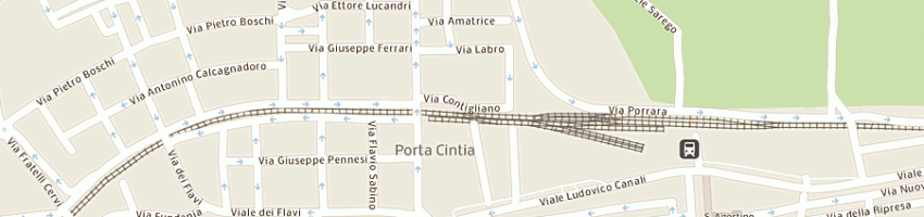 Mappa della impresa amati erica a RIETI