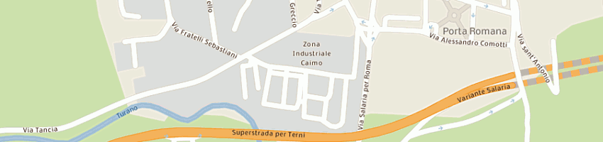 Mappa della impresa g e g import-export srl a RIETI