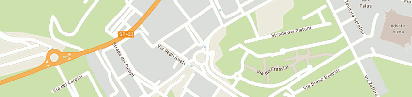 Mappa della impresa panzieri m e tonelli dianella snc a PESARO