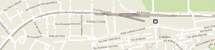 Mappa della impresa centro medicina dello sport a RIETI