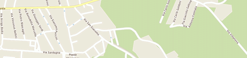 Mappa della impresa nuova cristalleria a PORTOGRUARO