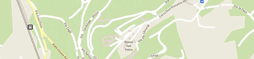 Mappa della impresa ristorante pizzeria hostaria de la rocca a SASSOFERRATO