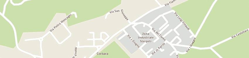 Mappa della impresa valentini william a MONTEFELCINO