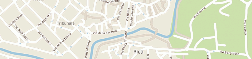 Mappa della impresa associazione bridge a RIETI