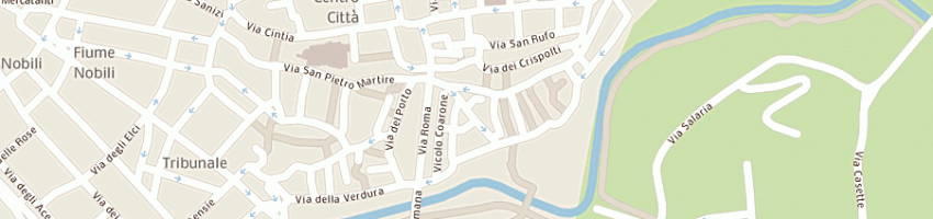 Mappa della impresa curia vescovile istituto diocesano sostentamento del clero a RIETI
