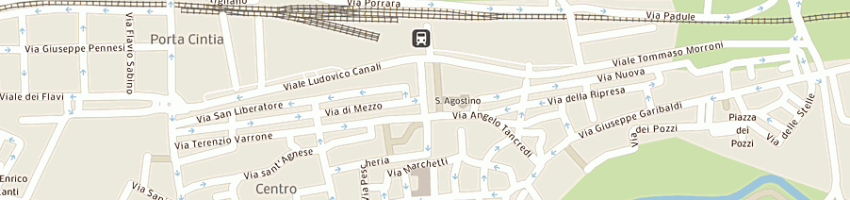 Mappa della impresa bar buffet rieti sas di fani' giuliano e c a RIETI