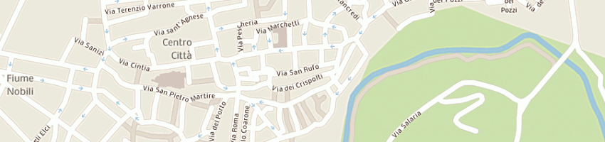 Mappa della impresa rettoria di san rufo a RIETI