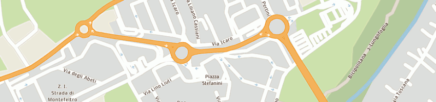 Mappa della impresa bianchi attilio e falcioni amalia a PESARO