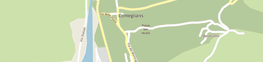 Mappa della impresa albergo diffuso comeglians soc coop arl a COMEGLIANS