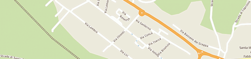Mappa della impresa supermercato a e o vismara a PESARO