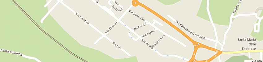Mappa della impresa fossi alba a PESARO