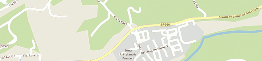 Mappa della impresa convento la pace a SASSOFERRATO