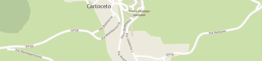 Mappa della impresa serafini giuseppe a CARTOCETO