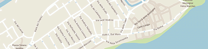 Mappa della impresa unicredit banca spa a CAORLE
