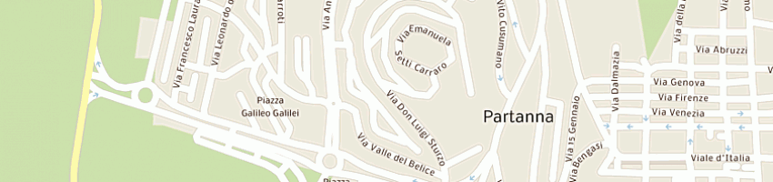 Mappa della impresa municipio a PARTANNA