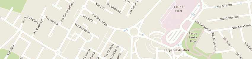 Mappa della impresa polisportiva santa rita a LATINA
