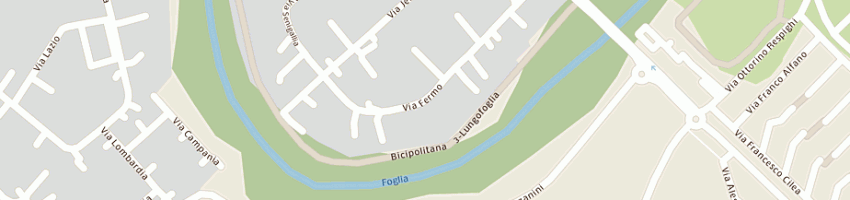 Mappa della impresa solomoto di lazzarini claudio e c (sas) a PESARO