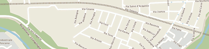Mappa della impresa galli giuliano a PESARO