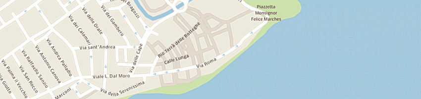 Mappa della impresa pizzeria belgau snc di bellini gabriele e c a CAORLE