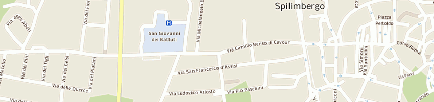 Mappa della impresa carrozzeria pino di bertoli giuseppe a SPILIMBERGO