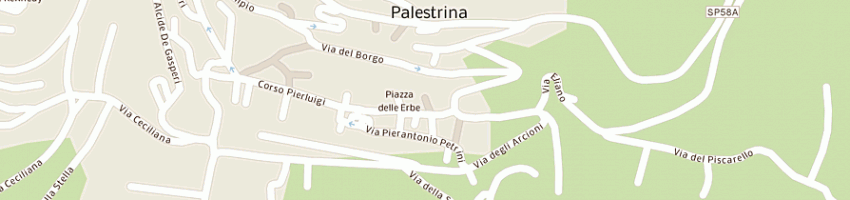 Mappa della impresa albalonga assicurazioni snc di d'ambrosi pietro e c a PALESTRINA