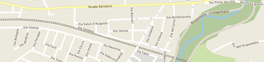 Mappa della impresa riminucci luciano a PESARO