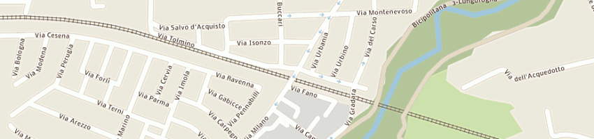 Mappa della impresa immobiliare ln snc di lugli flavio e nanni roberto a PESARO