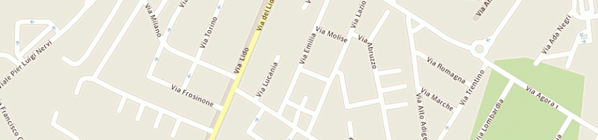 Mappa della impresa comunita' alloggio per anziani villa alba a LATINA