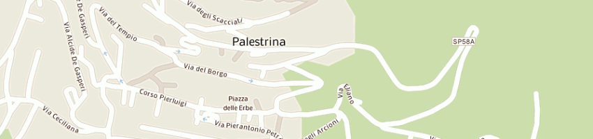 Mappa della impresa monastero santa maria degli angeli a PALESTRINA