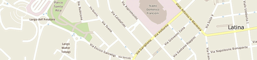 Mappa della impresa agenzia di servizi e per lo spettacolo new parade a LATINA