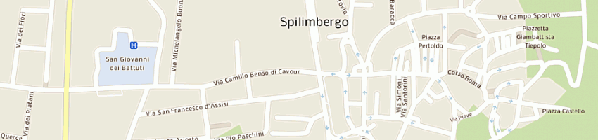 Mappa della impresa flli castellani (snc) a SPILIMBERGO