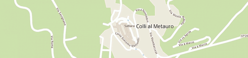 Mappa della impresa cenerelli claudio a SALTARA
