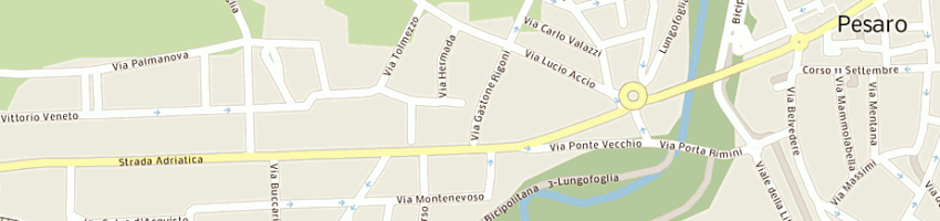 Mappa della impresa marini daniela a PESARO