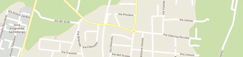 Mappa della impresa autofficina friuli (snc) a SPILIMBERGO