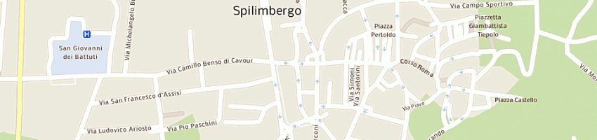 Mappa della impresa bozzer giovanni a SPILIMBERGO
