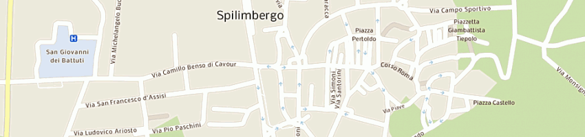 Mappa della impresa caffe' griz di rosset paolo e c snc a SPILIMBERGO