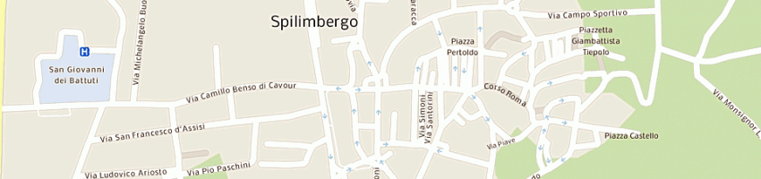Mappa della impresa gioielleria fantuz di luchini a e c sas a SPILIMBERGO