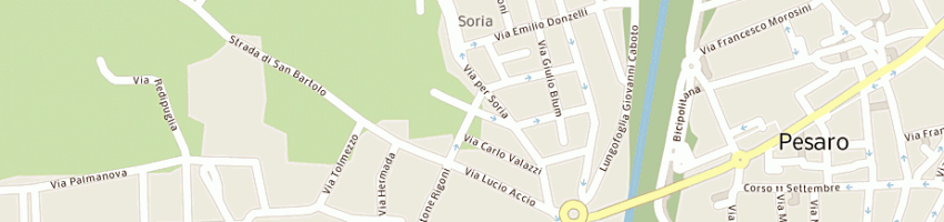 Mappa della impresa rinaldo di rinaldo elio e guido a PESARO