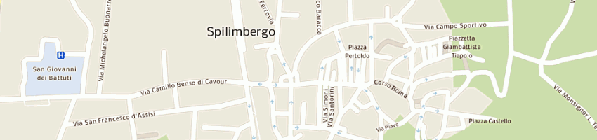 Mappa della impresa banca popolare di vicenza scparl a SPILIMBERGO