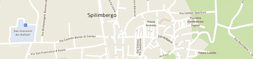 Mappa della impresa caffe' commercio drinks food a SPILIMBERGO