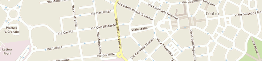 Mappa della impresa ferramenta trivellato snc di trivellato luciana e c a LATINA
