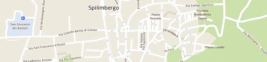 Mappa della impresa le carni di de rosa giuseppe e c sas a SPILIMBERGO