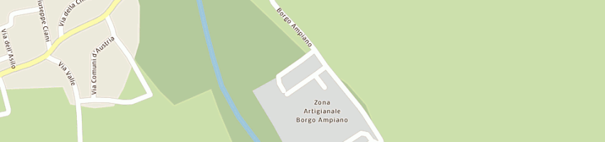 Mappa della impresa bertoli roberto a PINZANO AL TAGLIAMENTO